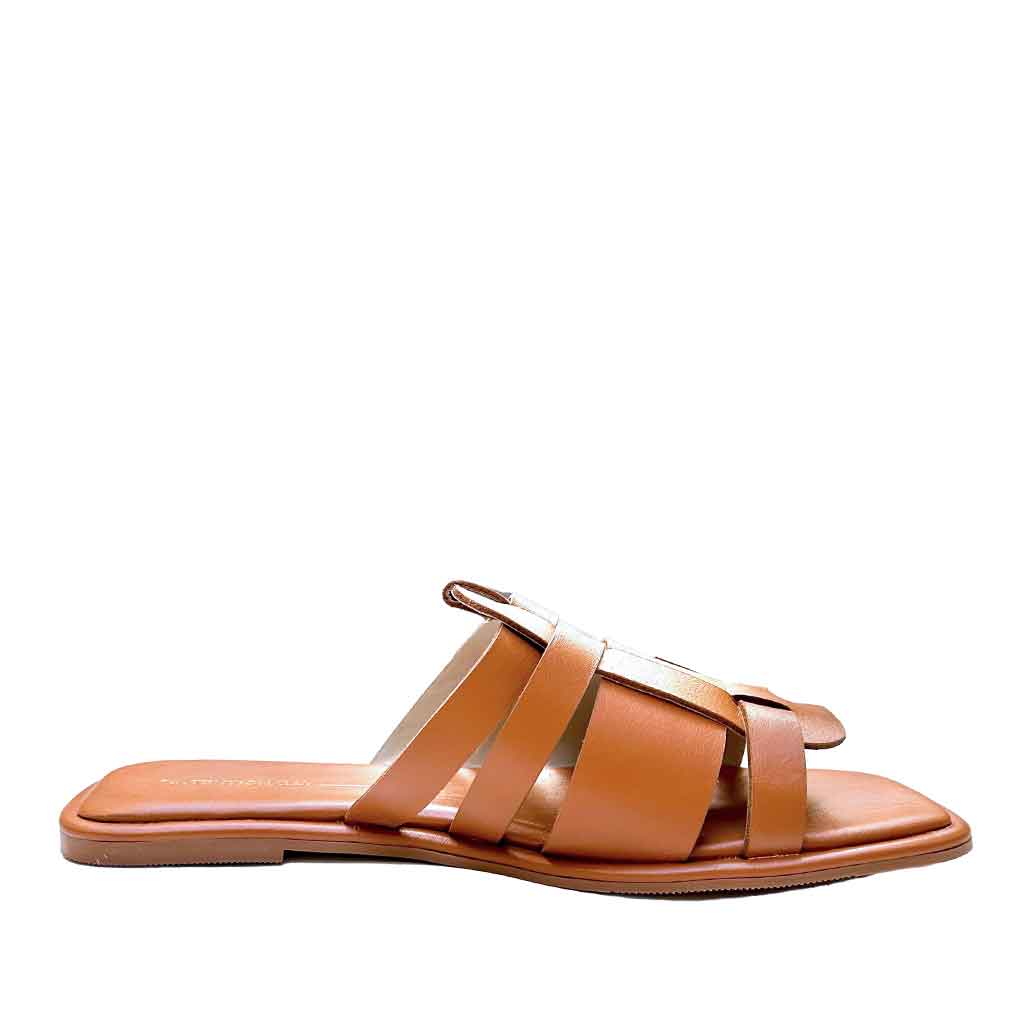 INTENTIONALLY BLANK - BRAXTON SANDAL - CARAMEL - SS24