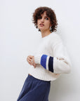 EVE GRAVEL - JAYA KNIT - BLUE/IVORY - FW24