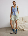 EVE GRAVEL - KRUGGER SHORTS - HEART RADISH GREEN/LILAC - SS24