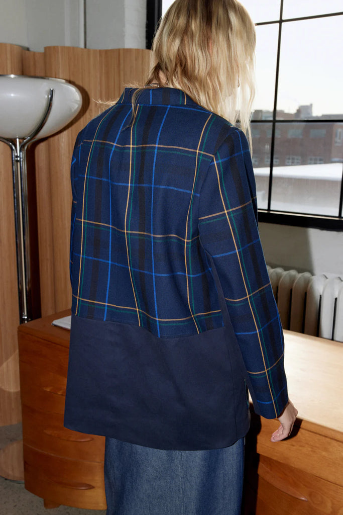 EVE GRAVEL - VESTE LAWERS - BLEU TARTAN - AH24