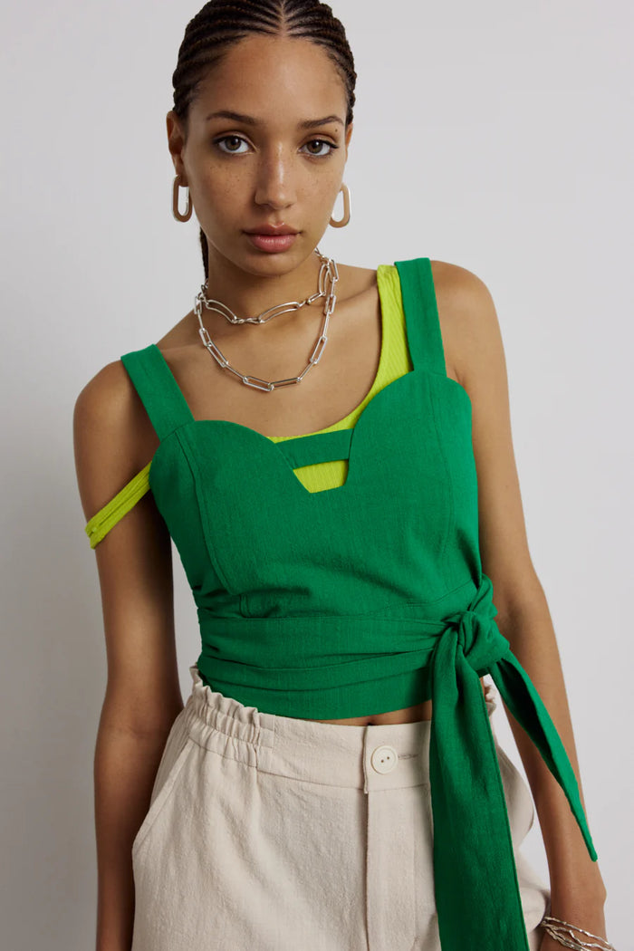 EVE GRAVEL - REID TOP - LUCKY GREEN - SS24