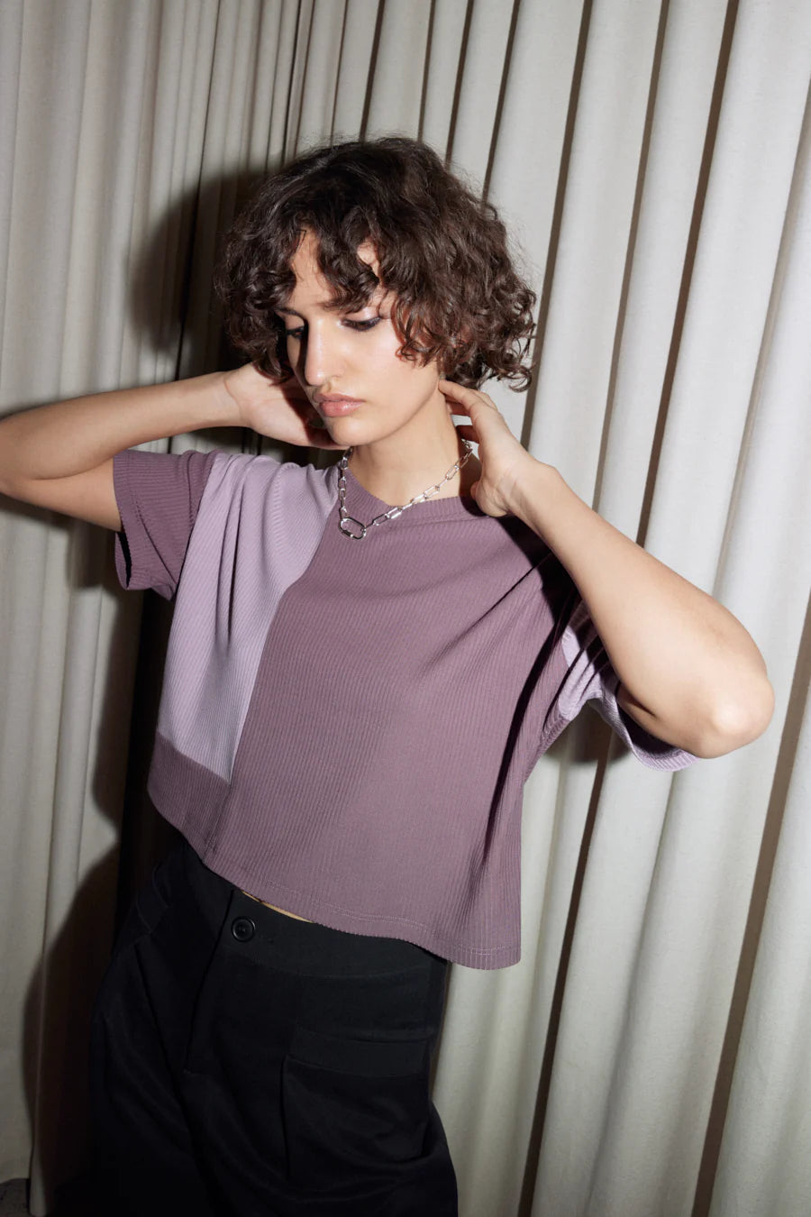 EVE GRAVEL - T-SHIRT SANFORD - AUBERGINE- AH24