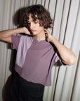 EVE GRAVEL - T-SHIRT SANFORD - AUBERGINE- AH24